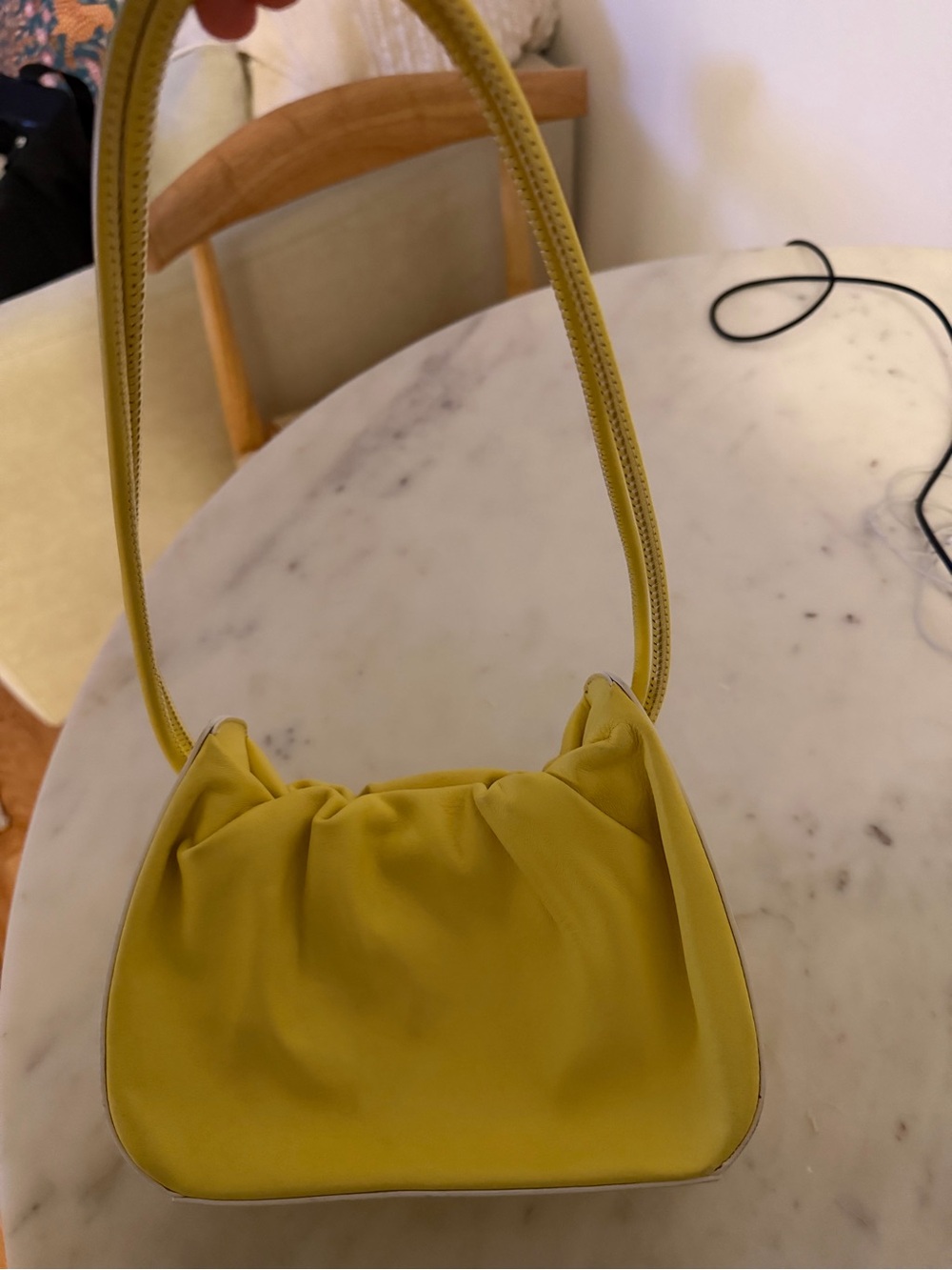 STAUD Yellow Gathered Shoulder Bag - Picture 4 of 5